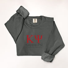 Load image into Gallery viewer, Kappa Psi Comfort Colors Crewneck Sweatshirt
