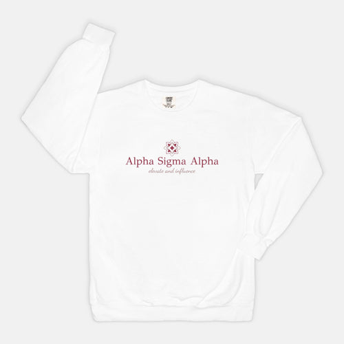 Alpha Sigma Alpha Comfort Colors Crewneck Sweatshirt