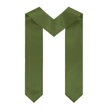 Load image into Gallery viewer, Alpha Chi Omega + Lyre + Class of 2025 Graduation Stole - Olive & White