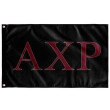 Load image into Gallery viewer, Alpha Chi Rho Fraternity Flag - Black, Garnet & Gray