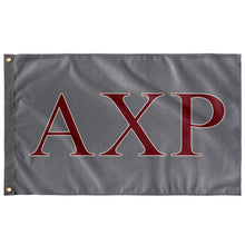Load image into Gallery viewer, Alpha Chi Rho Fraternity Flag - Gray, Garnet & Creme