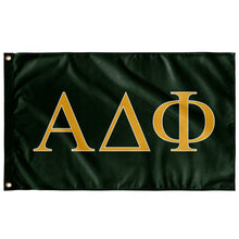 Load image into Gallery viewer, Alpha Delta Phi Fraternity Flag - Dark Green, Light Gold & White - 2