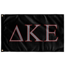Load image into Gallery viewer, Delta Kappa Epsilon Fraternity Flag - Black, Grey &amp; Red