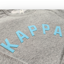 Load image into Gallery viewer, KAPPA Vintage Raglan Sweatshirt - Athletic Heather & Baby Blue