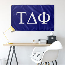 Load image into Gallery viewer, Tau Delta Phi Fraternity Flag - Custom Navy & White