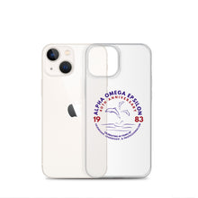 Load image into Gallery viewer, Alpha Omega Epsilon 40th Anniversary Clear Case for iPhone®
