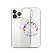 Load image into Gallery viewer, Alpha Omega Epsilon 40th Anniversary Clear Case for iPhone®