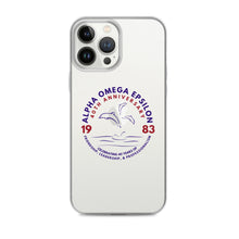 Load image into Gallery viewer, Alpha Omega Epsilon 40th Anniversary Clear Case for iPhone®