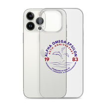 Load image into Gallery viewer, Alpha Omega Epsilon 40th Anniversary Clear Case for iPhone®