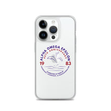 Load image into Gallery viewer, Alpha Omega Epsilon 40th Anniversary Clear Case for iPhone®