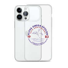 Load image into Gallery viewer, Alpha Omega Epsilon 40th Anniversary Clear Case for iPhone®