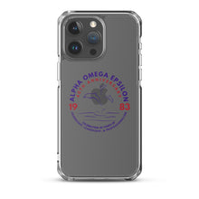 Load image into Gallery viewer, Alpha Omega Epsilon 40th Anniversary Clear Case for iPhone®