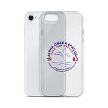 Load image into Gallery viewer, Alpha Omega Epsilon 40th Anniversary Clear Case for iPhone®