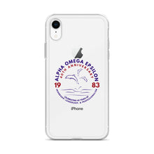 Load image into Gallery viewer, Alpha Omega Epsilon 40th Anniversary Clear Case for iPhone®