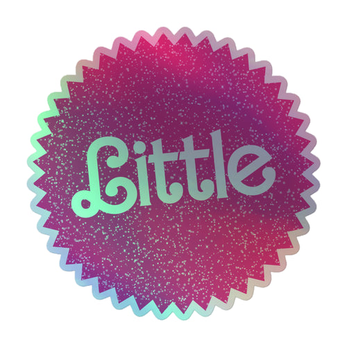 Little Barbie Matel Holographic Sticker