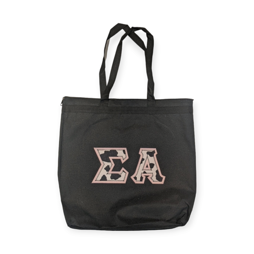 Sigma Alpha Melody Tote Bag - Cow & Pink