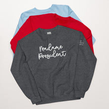 Load image into Gallery viewer, NPC Madame President Sweatshirt - White