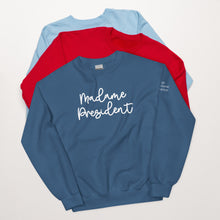 Load image into Gallery viewer, NPC Madame President Sweatshirt - White