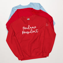 Load image into Gallery viewer, NPC Madame President Sweatshirt - White