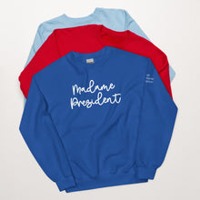 Load image into Gallery viewer, NPC Madame President Sweatshirt - White
