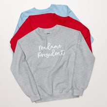 Load image into Gallery viewer, NPC Madame President Sweatshirt - White