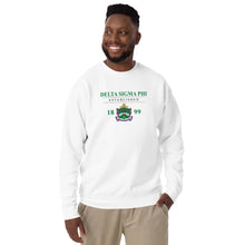 Load image into Gallery viewer, Delta Sigma Phi With Crest Unisex Premium Sweatshirt