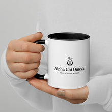 Load image into Gallery viewer, Alpha Chi Omega Mug With Color Inside