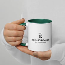 Load image into Gallery viewer, Alpha Chi Omega Mug With Color Inside