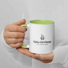 Load image into Gallery viewer, Alpha Chi Omega Mug With Color Inside