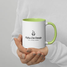 Load image into Gallery viewer, Alpha Chi Omega Mug With Color Inside