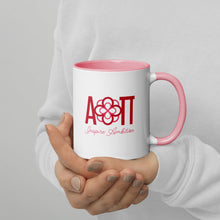 Load image into Gallery viewer, Alpha Omicron Pi Mug Mug with Color Inside