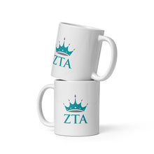 Load image into Gallery viewer, Zeta Tau Alpha White Glossy Mug