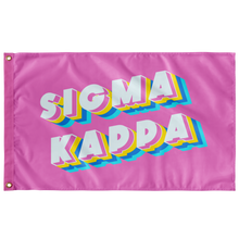 Load image into Gallery viewer, Sigma Kappa Vibes Sorority Flag