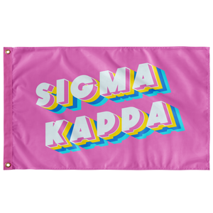Sigma Kappa Vibes Sorority Flag