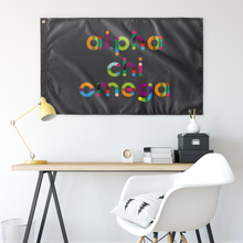 Load image into Gallery viewer, Alpha Chi Omega Color Tube Greek Flag