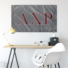 Load image into Gallery viewer, Alpha Chi Rho Fraternity Flag - Gray, Garnet & Cream