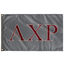 Load image into Gallery viewer, Alpha Chi Rho Fraternity Flag - Gray, Garnet & Cream