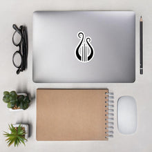 Load image into Gallery viewer, Alpha Chi Omega Lyre Sticker - Black