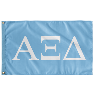 Alpha Xi Delta Sorority Flag - Griffin Blue & White