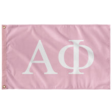 Load image into Gallery viewer, Alpha Phi Sorority Flag - Azalea & White