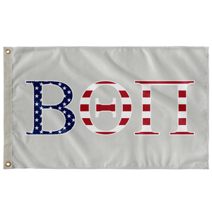 Beta Theta Pi USA Flag - Cool Gray