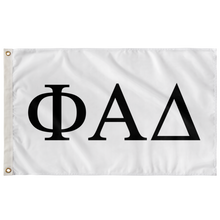 Load image into Gallery viewer, Phi Alpha Delta Greek Flag - White &amp; Black