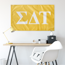 Load image into Gallery viewer, Sigma Delta Tau Sorority Flag - Yellow & White