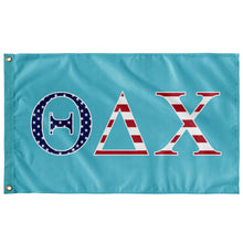 Load image into Gallery viewer, Theta Delta Chi USA Flag - Aqua