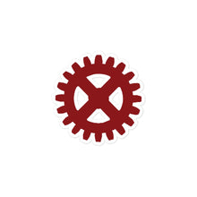 Load image into Gallery viewer, Theta Tau Gear Sticker - Dark Red