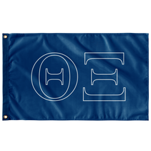 Load image into Gallery viewer, Theta Xi Fraternity Flag - Azure Blue &amp; White