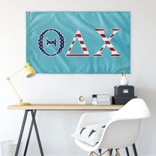 Load image into Gallery viewer, Theta Delta Chi USA Flag - Aqua