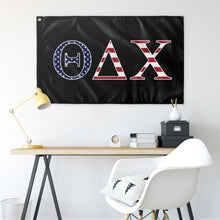 Load image into Gallery viewer, Theta Delta Chi USA Flag - Black