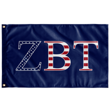 Load image into Gallery viewer, Zeta Beta Tau USA Flag - Blue