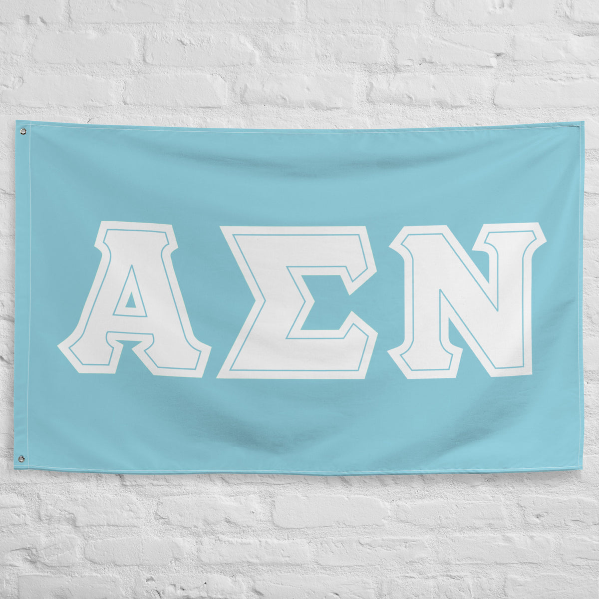 Alpha Sigma Nu Fraternity Flag Aqua And White Designergreek2 1014